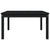 Garden Table Black 82.5x82.5x45 cm Solid Wood Pine