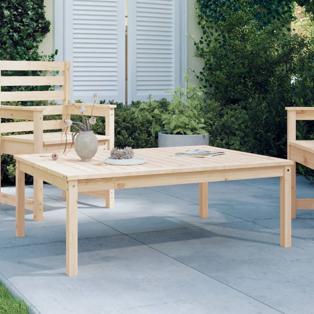 Garden Table 121x82.5x45 cm Solid Wood Pine