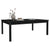 Garden Table Black 121x82.5x45 cm Solid Wood Pine