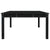 Garden Table Black 121x82.5x45 cm Solid Wood Pine