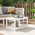 Garden Table White 82.5x50.5x45 cm Solid Wood Pine