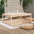 Garden Table 121x82.5x45 cm Solid Wood Pine