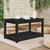 Garden Table Black 82.5x50.5x45 cm Solid Wood Pine