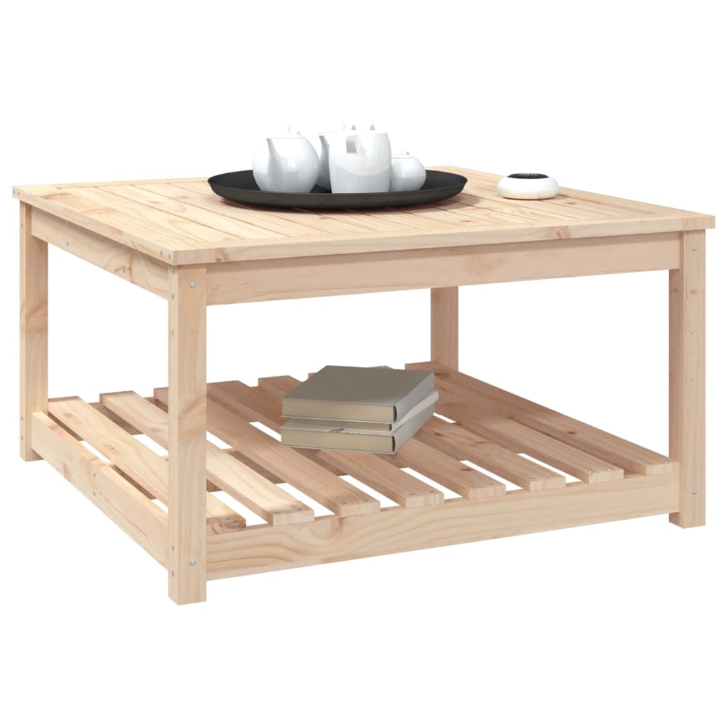 Garden Table 82.5x82.5x45 cm Solid Wood Pine