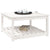 Garden Table White 82.5x82.5x45 cm Solid Wood Pine