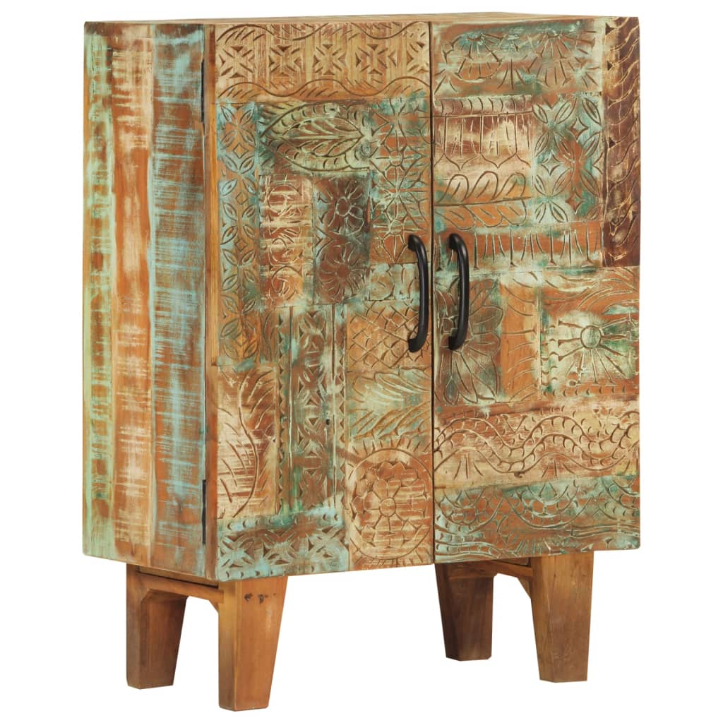 Hand Carved Sideboard 55x30x75 cm Solid Wood Reclaimed