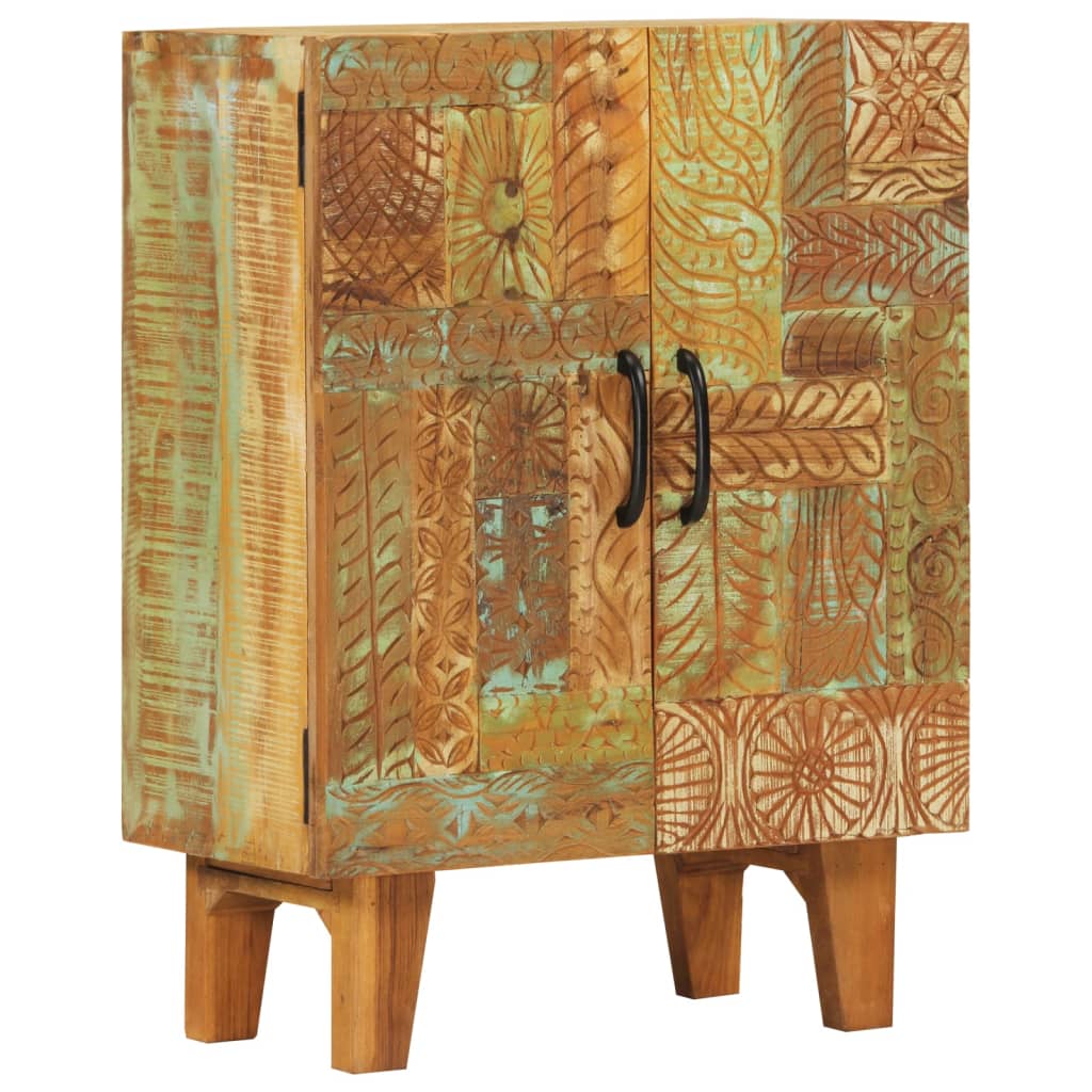 Hand Carved Sideboard 55x30x75 cm Solid Wood Reclaimed