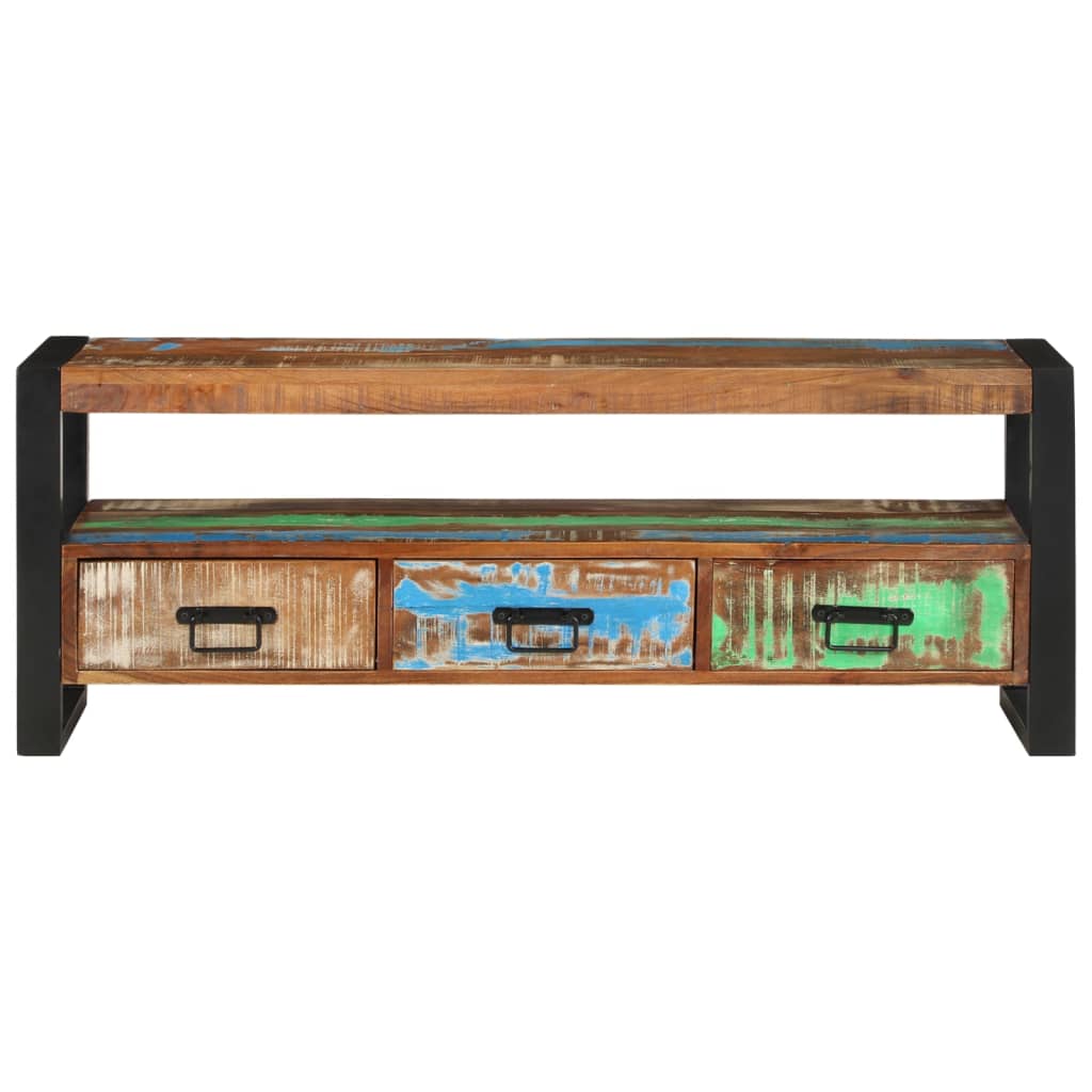 TV Cabinet 120x30x45 cm Solid Wood Reclaimed