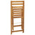 3 Piece Folding Bistro Set with Cushions Solid Wood Acacia