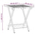 3 Piece Folding Bistro Set with Cushions Solid Wood Acacia
