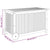 Garden Storage Box with Wheels 90x50x58 cm Solid Wood Acacia