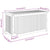 Garden Storage Box with Wheels 113x50x58 cm Solid Wood Acacia