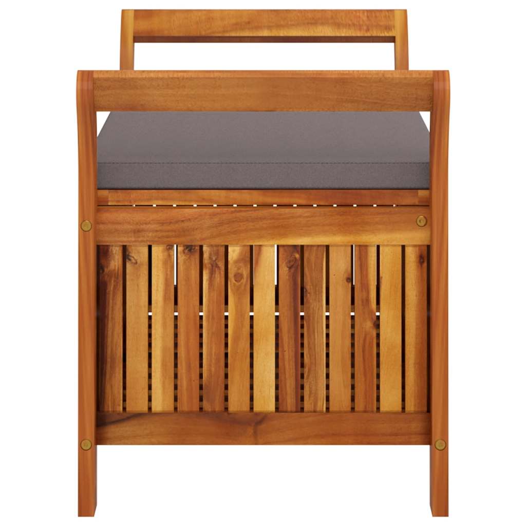 Garden Storage Bench with Cushion 91 cm Solid Wood Acacia