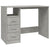 Desk with Drawers Concrete Grey 102x50x76 cm Engineered Wood