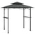 BBQ Gazebo with Side Shelves Anthracite 240x150x243 cm Steel