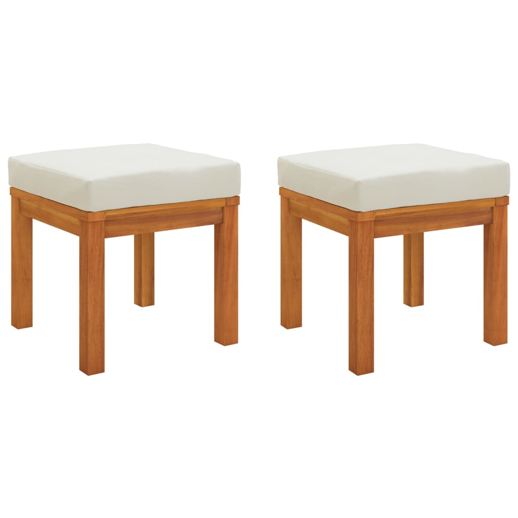 3 Piece Garden Dining Set with Cushions Solid Wood Acacia