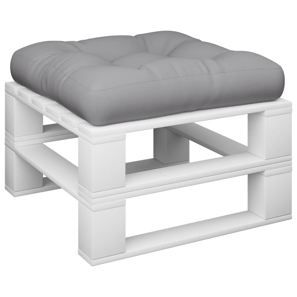 Pallet Cushion Grey 50x50x12 cm Fabric