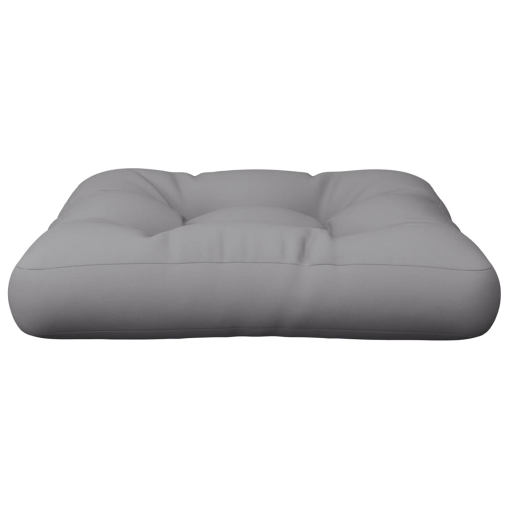 Pallet Cushion Grey 50x50x12 cm Fabric