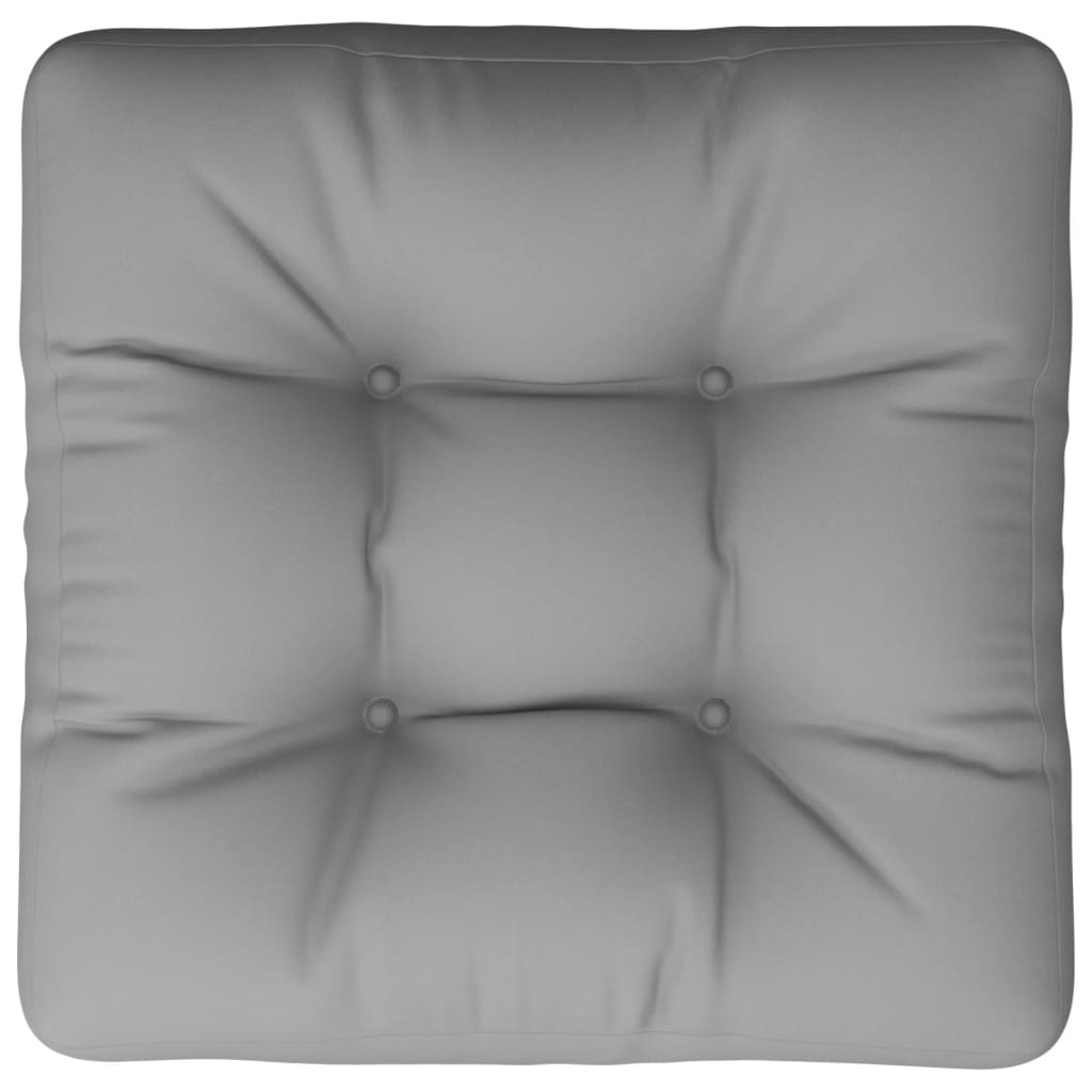 Pallet Cushion Grey 50x50x12 cm Fabric