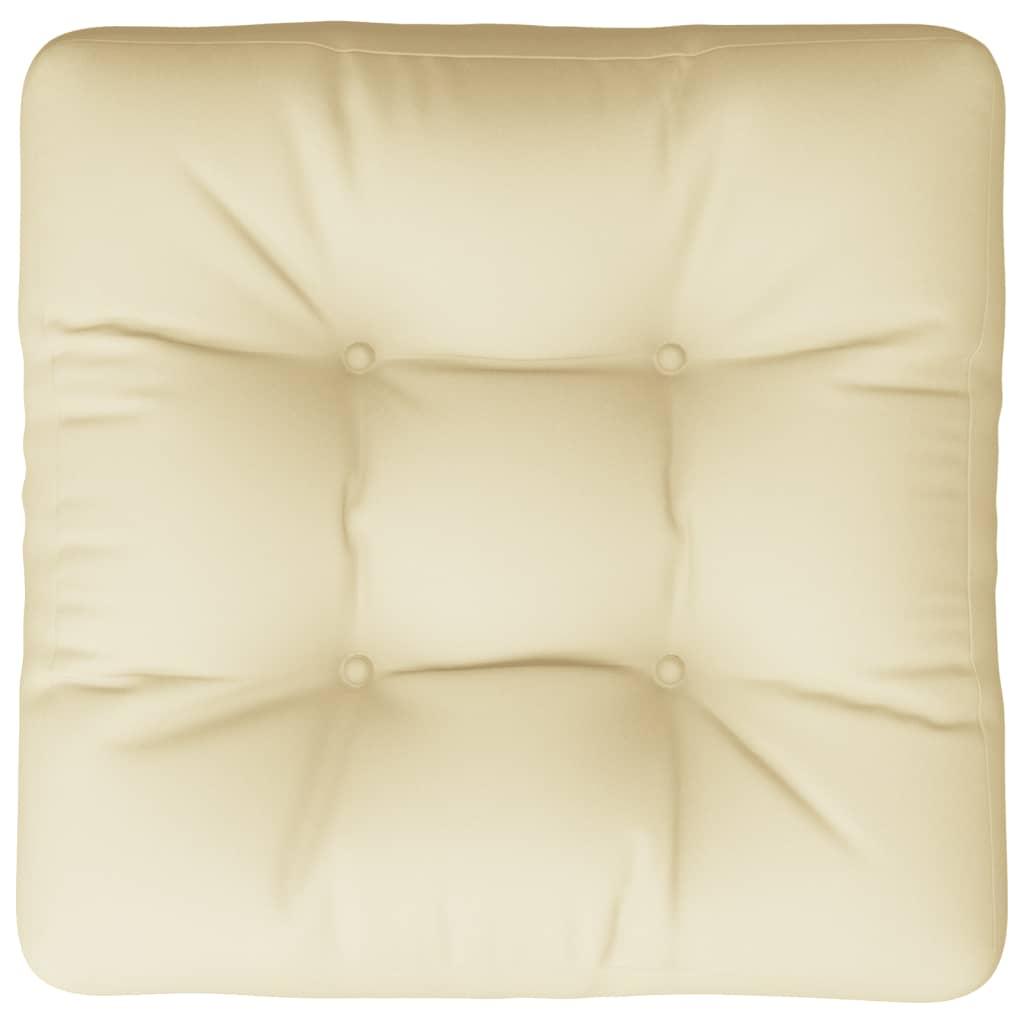 Pallet Cushion Cream 50x50x12 cm Fabric