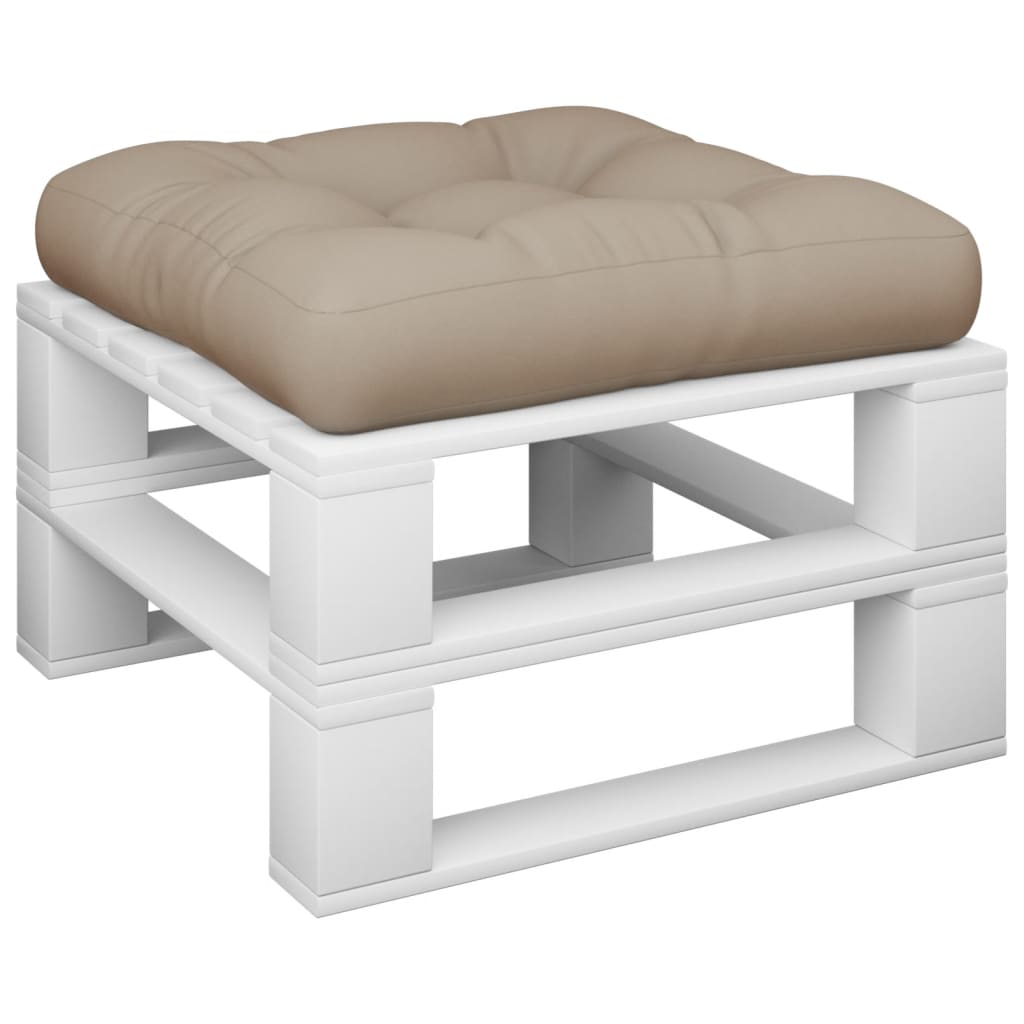 Pallet Cushion Taupe 50x50x12 cm Fabric
