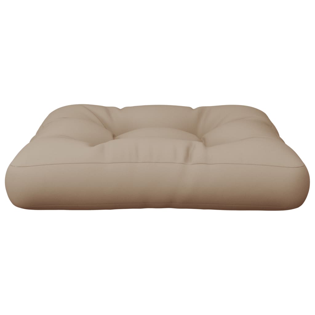 Pallet Cushion Taupe 50x50x12 cm Fabric