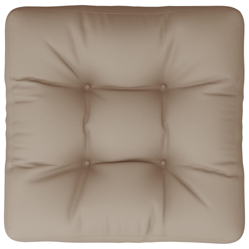 Pallet Cushion Taupe 50x50x12 cm Fabric