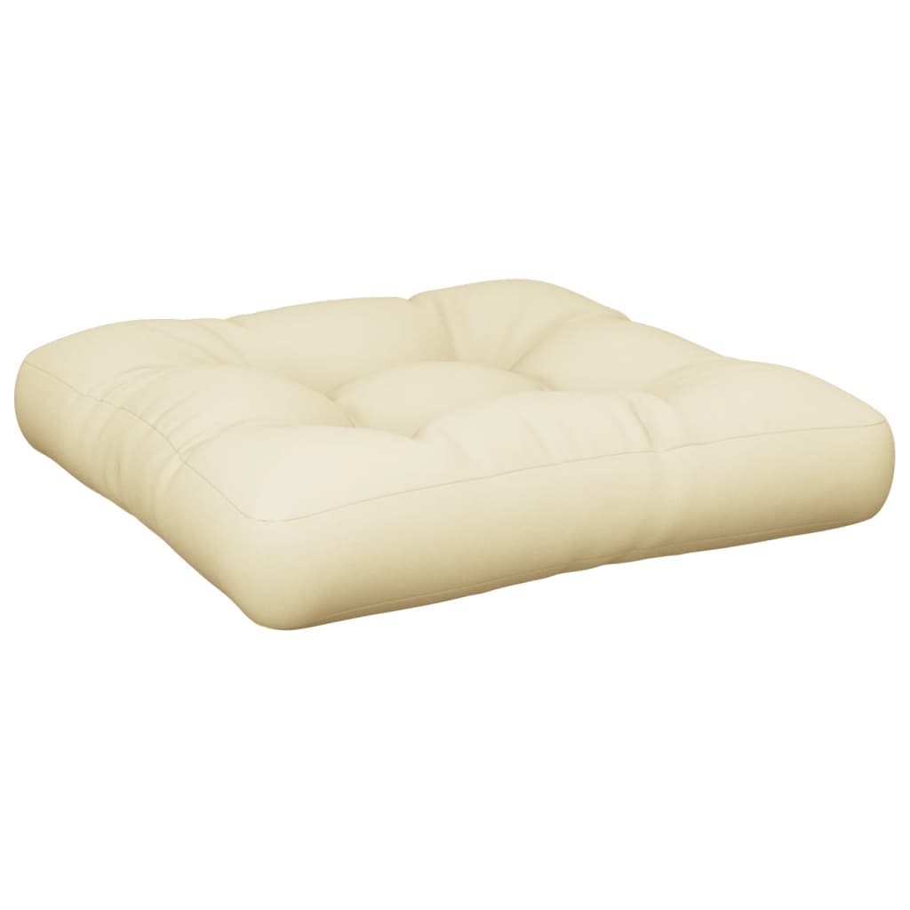 Pallet Cushion Cream 60x60x12 cm Fabric