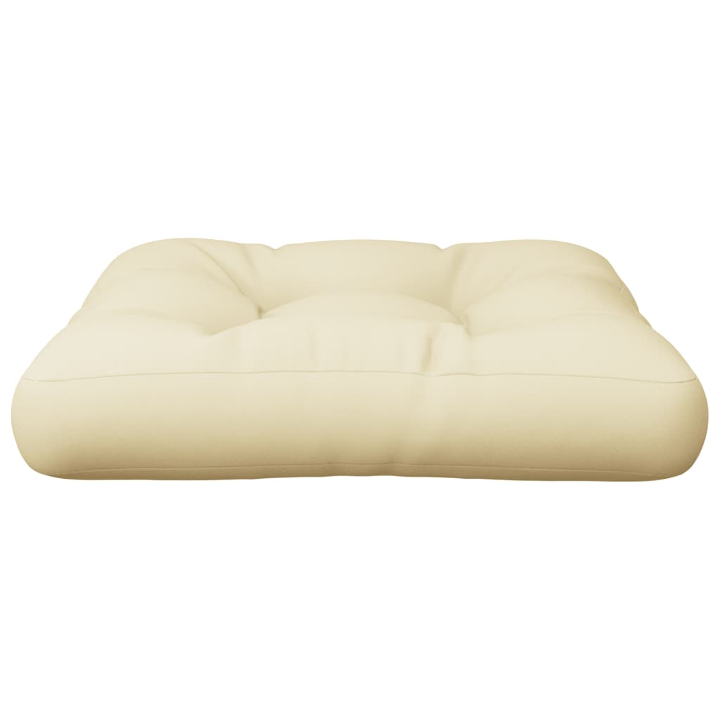 Pallet Cushion Cream 60x60x12 cm Fabric