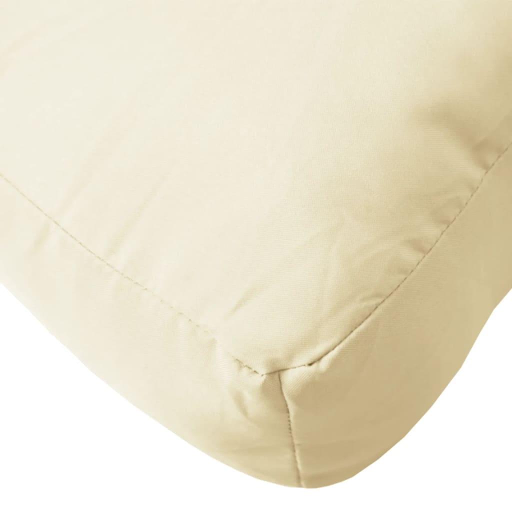 Pallet Cushion Cream 60x60x12 cm Fabric