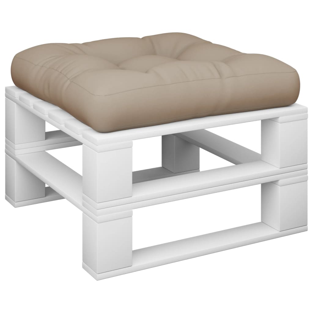 Pallet Cushion Taupe 60x60x12 cm Fabric