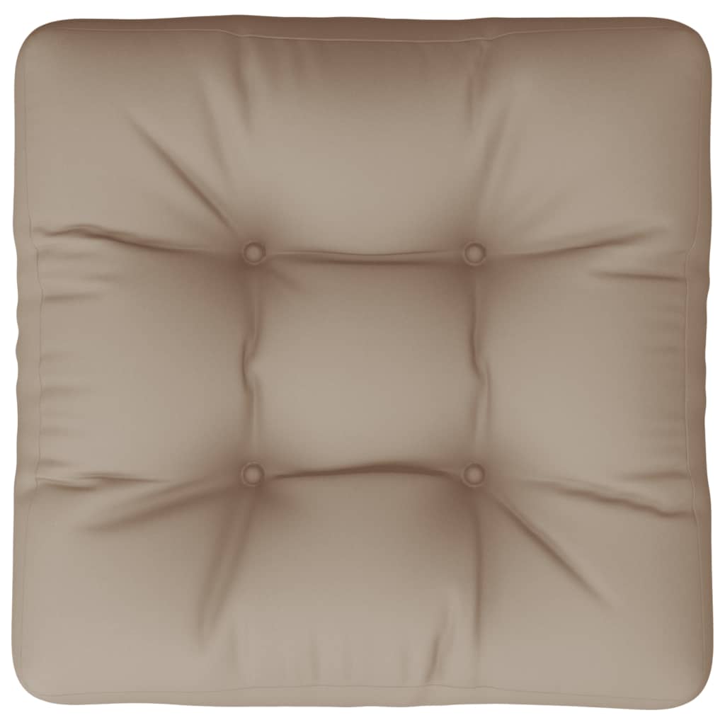 Pallet Cushion Taupe 60x60x12 cm Fabric