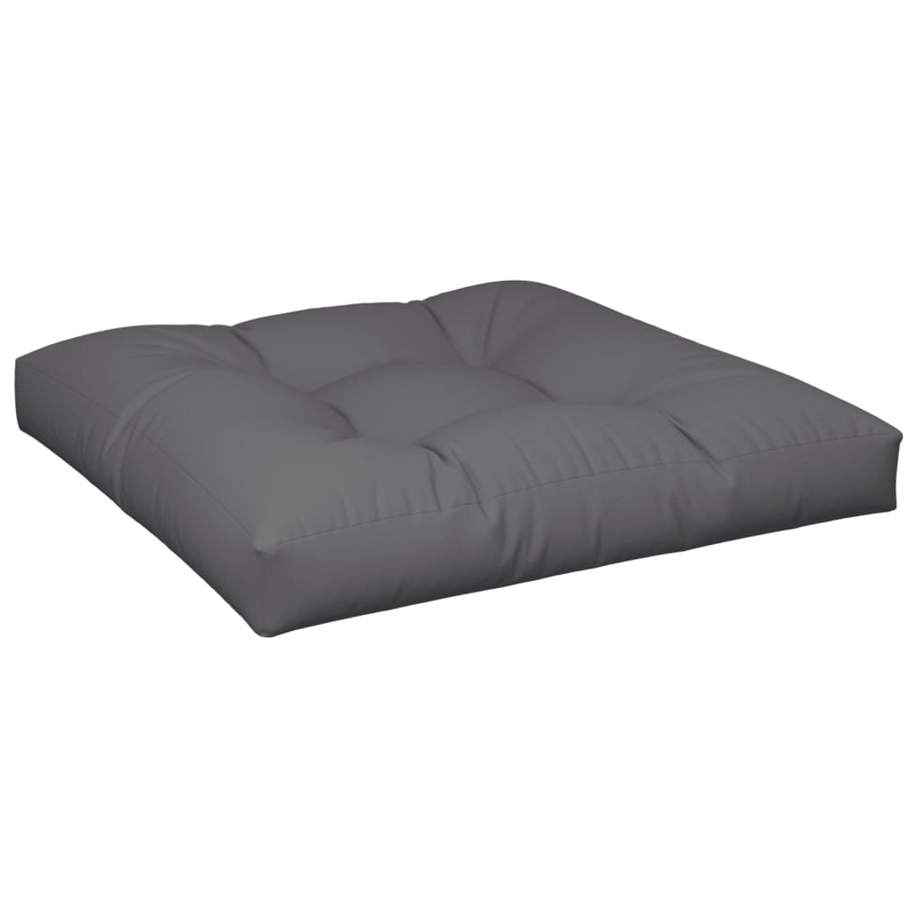 Pallet Cushion Anthracite 70x70x12 cm Fabric