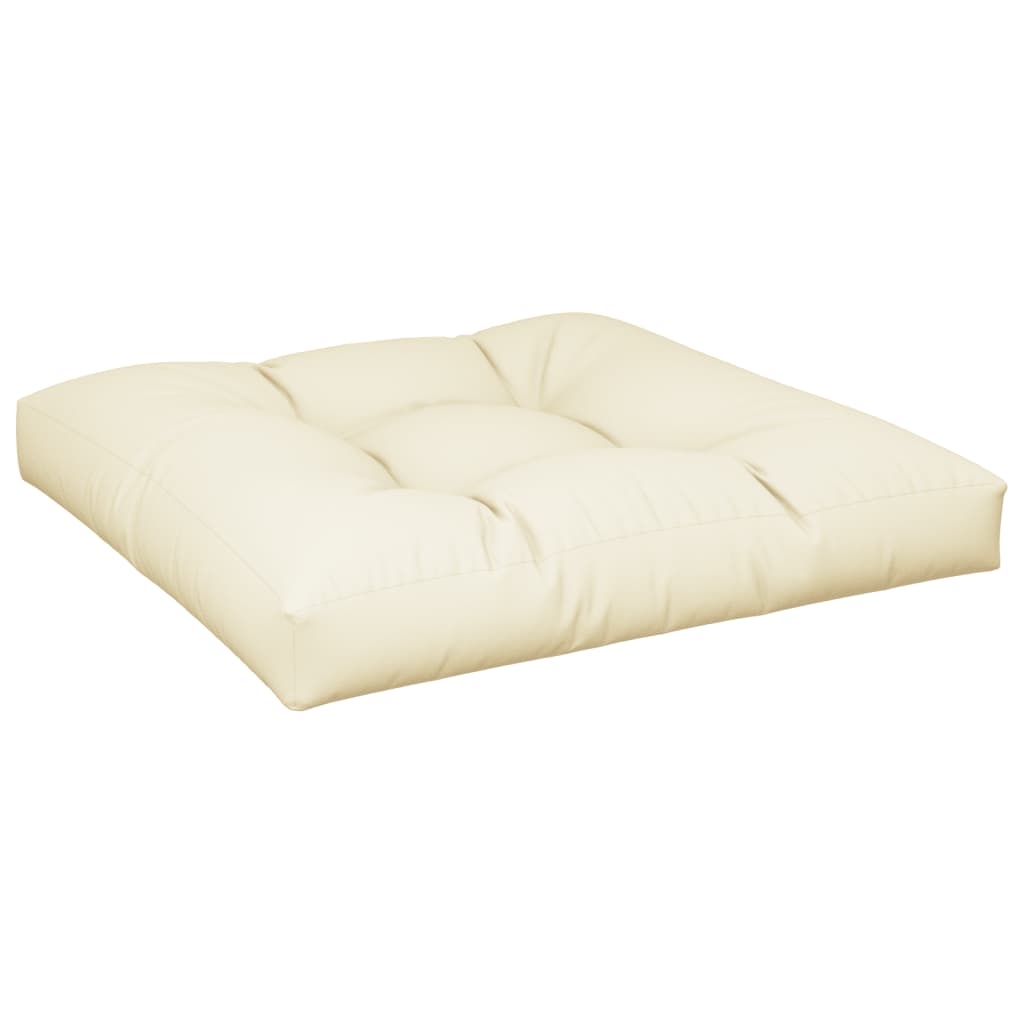 Pallet Cushion Cream 70x70x12 cm Fabric