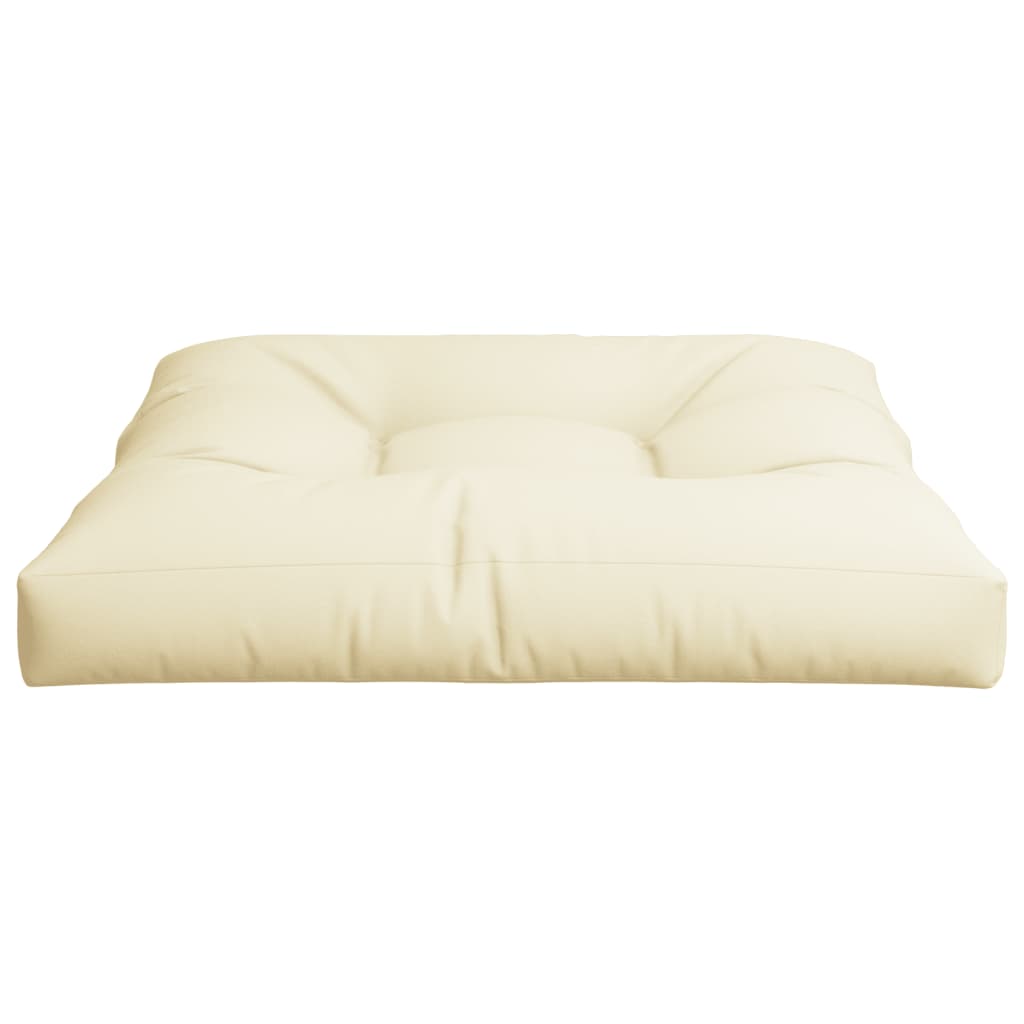 Pallet Cushion Cream 70x70x12 cm Fabric