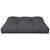 Pallet Cushion Black 70x70x12 cm Fabric