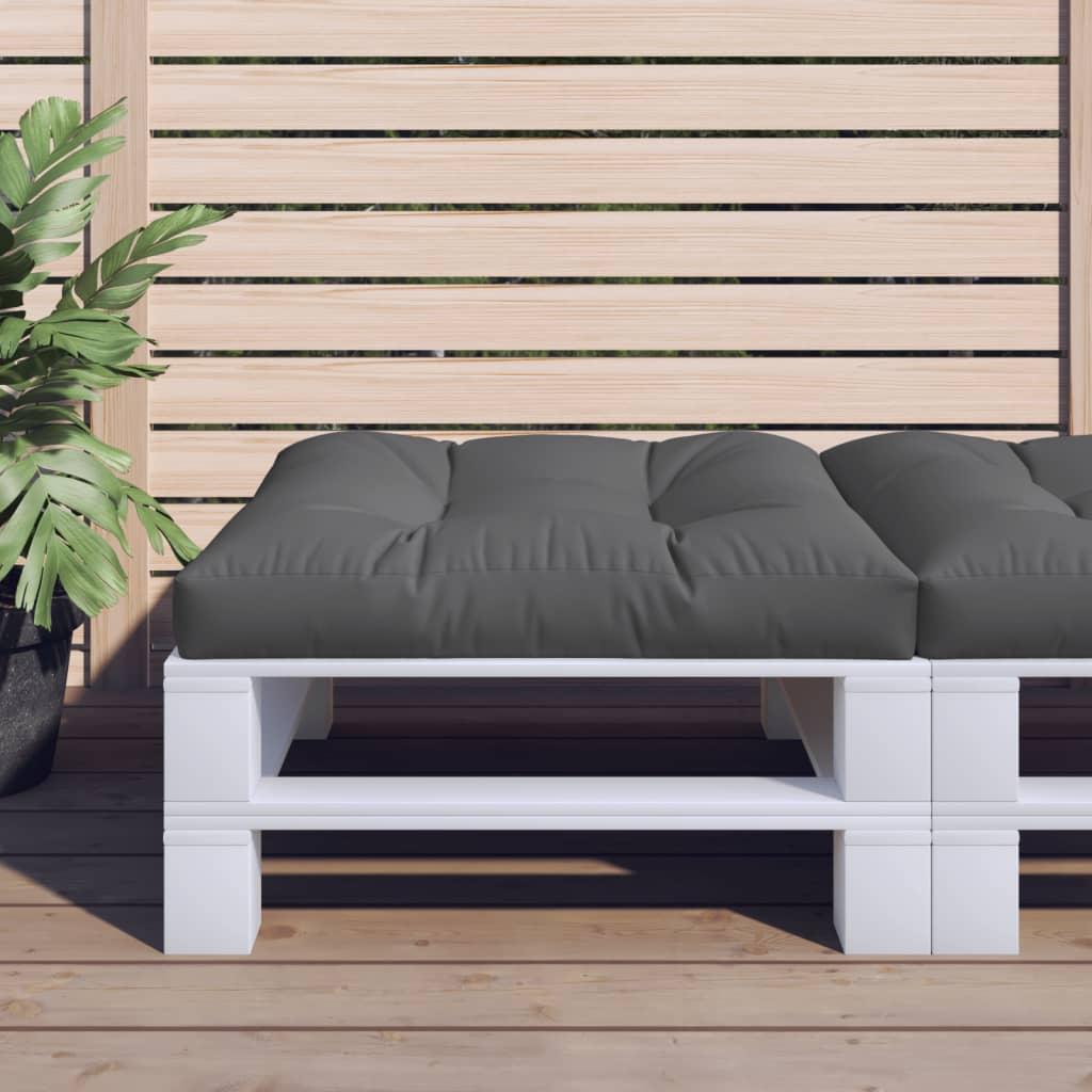 Pallet Cushion Grey 80x80x12 cm Fabric