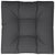 Pallet Cushion Black 80x80x12 cm Fabric