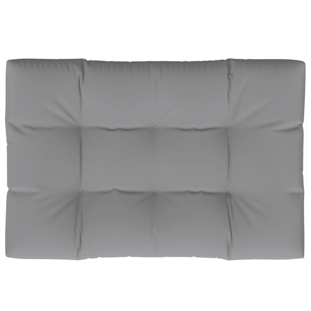 Pallet Cushion Grey 120x80x12 cm Fabric