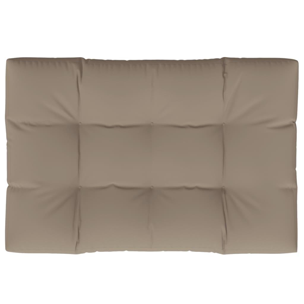 Pallet Cushion Taupe 120x80x12 cm Fabric