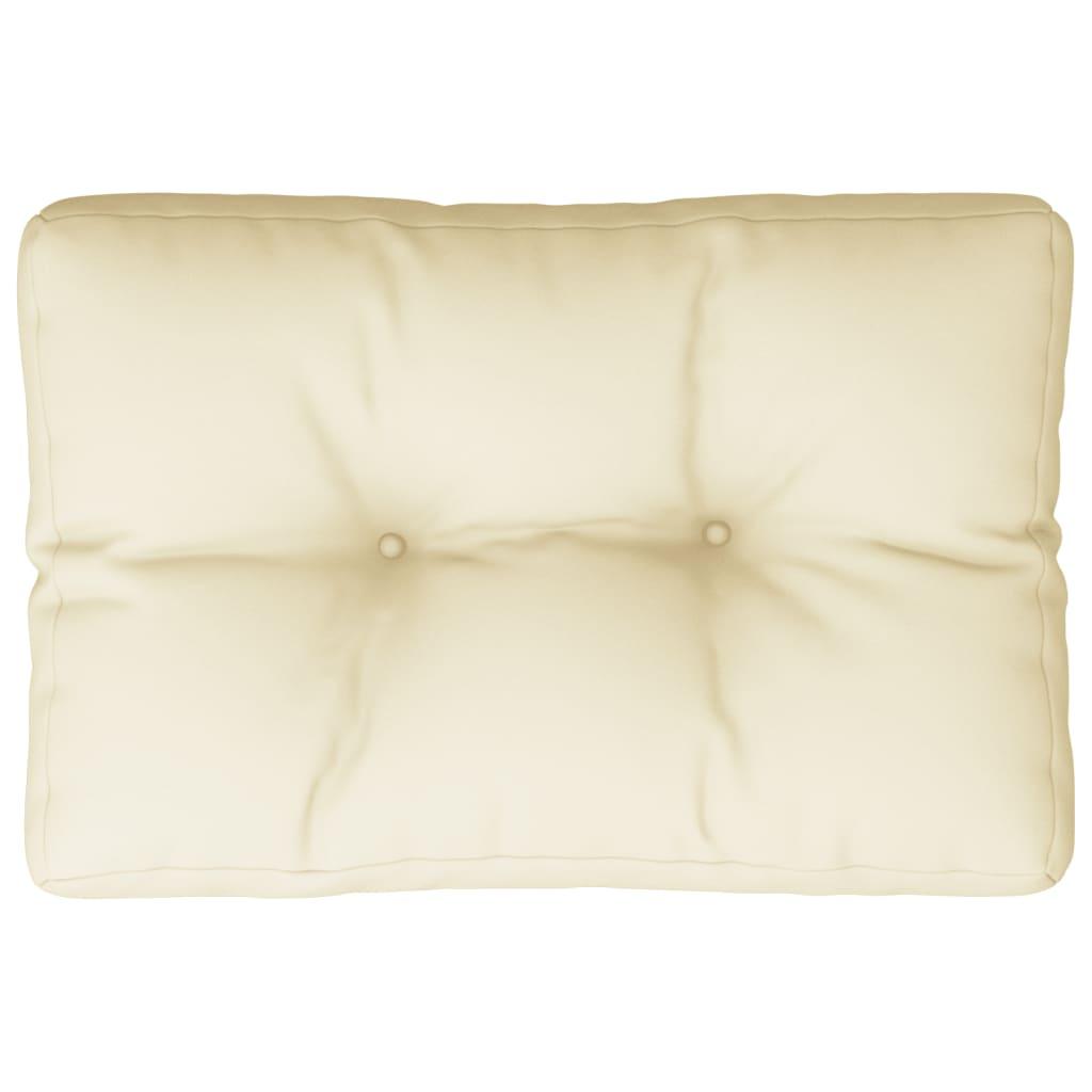 Pallet Cushion Cream 50x40x12 cm Fabric