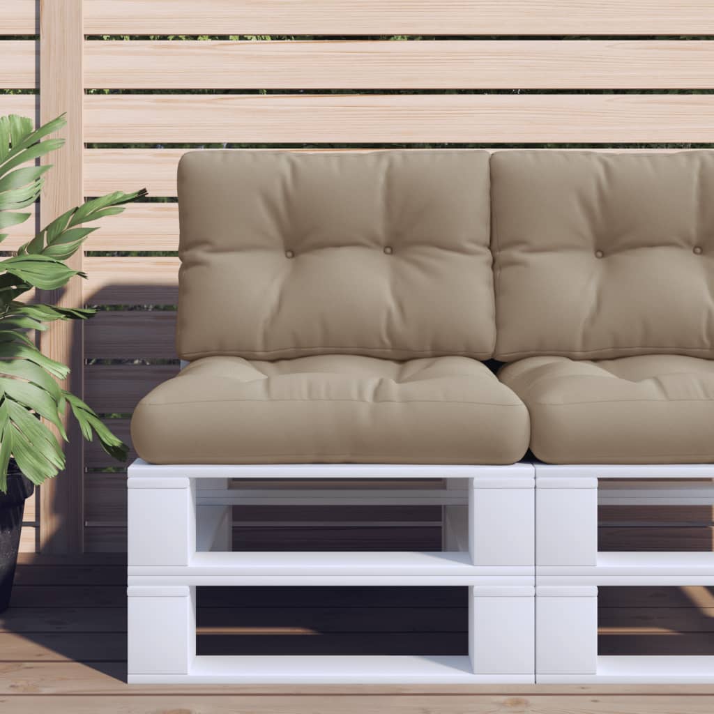 Pallet Cushion Taupe 50x40x12 cm Fabric