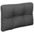 Pallet Cushion Anthracite 60x40x12 cm Fabric