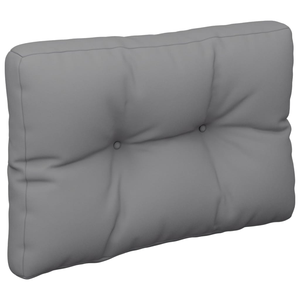 Pallet Cushion Grey 60x40x12 cm Fabric