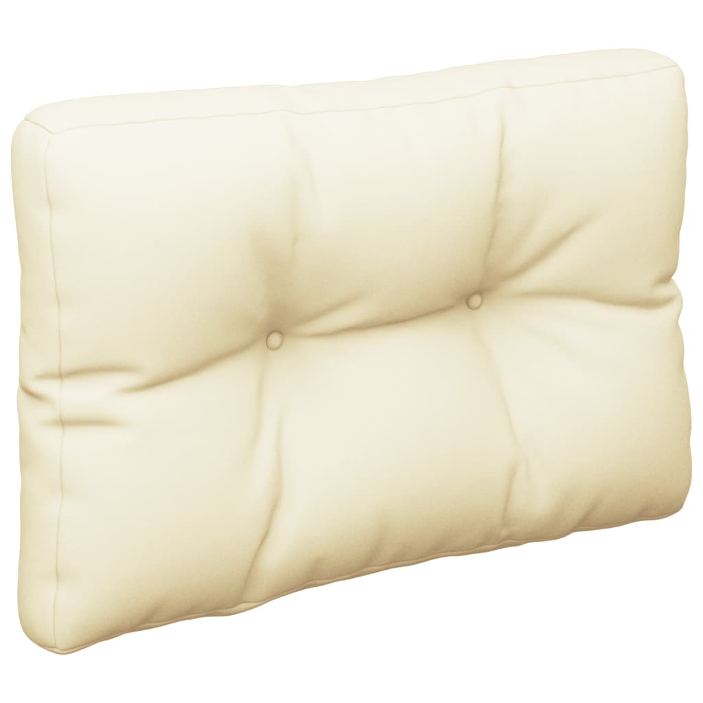 Pallet Cushion Cream 60x40x12 cm Fabric