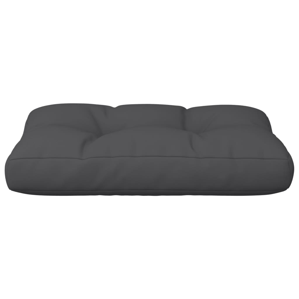 Pallet Cushion Black 60x40x12 cm Fabric