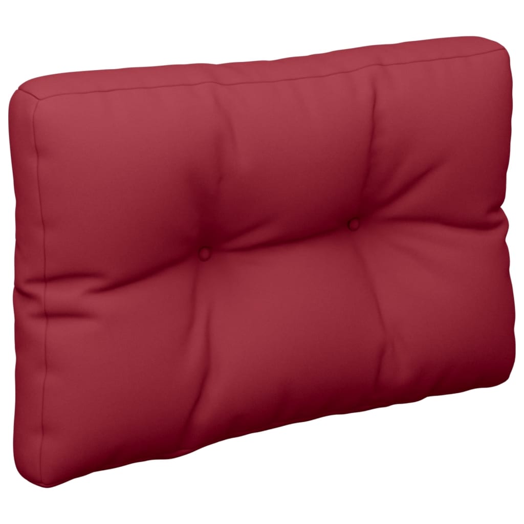 Pallet Cushions 2 pcs Wine Red Fabric