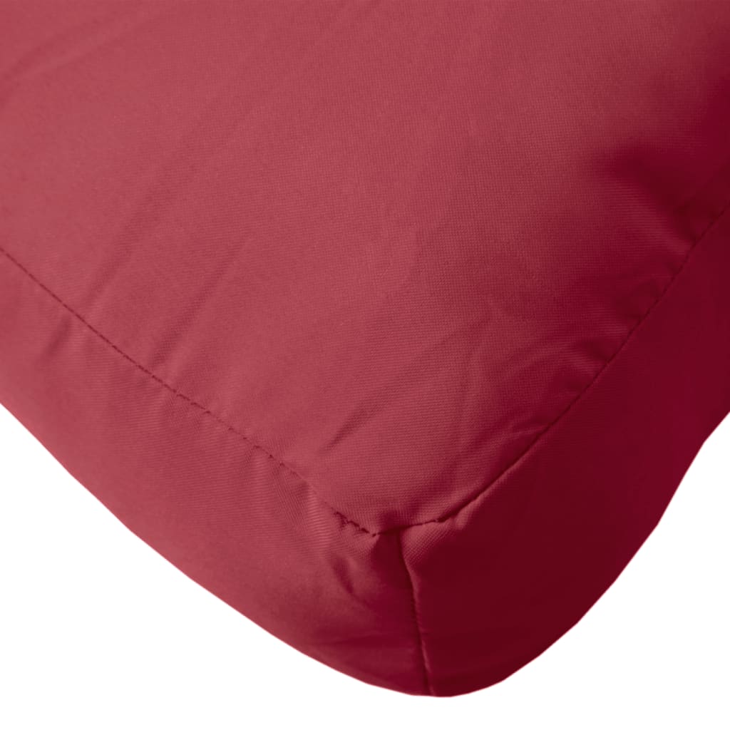 Pallet Cushions 2 pcs Wine Red Fabric