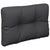 Pallet Cushions 2 pcs Black Fabric