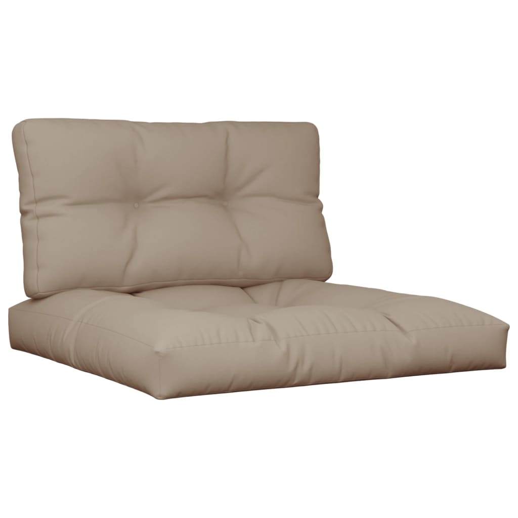 Pallet Cushions 2 pcs Taupe Fabric